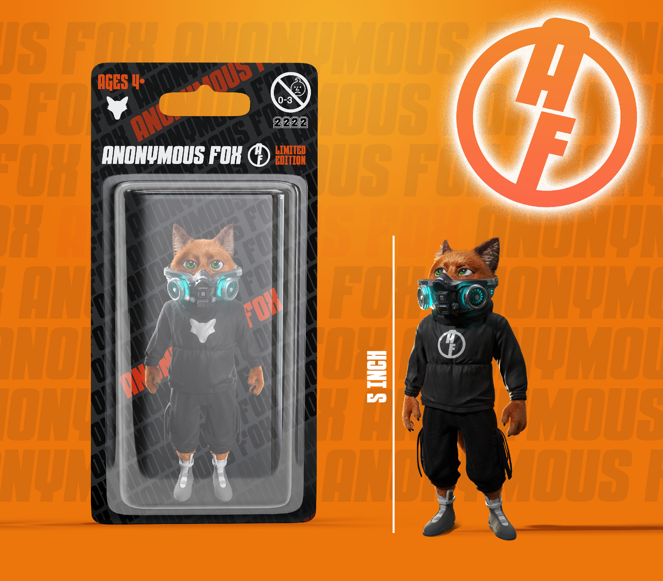 Anonymous Fox Toy